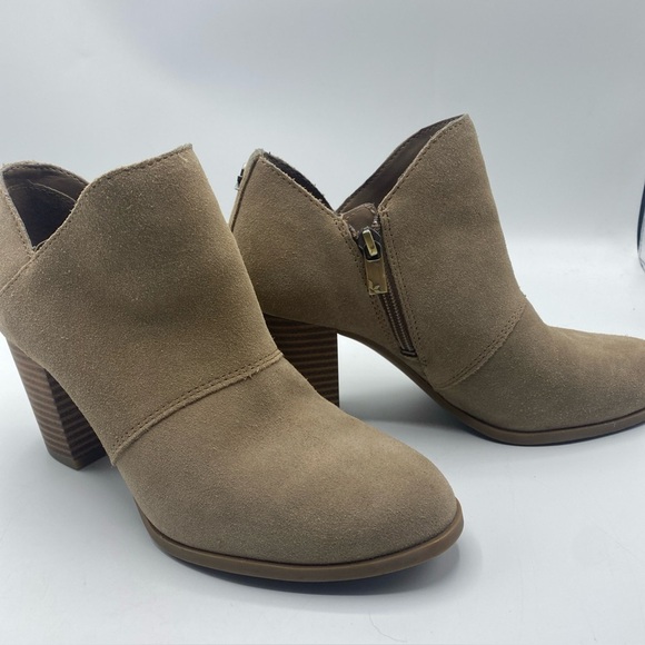 Koolaburra By UGG Boots Bootie Beige Tan Suede Ortholite 6.5 Comfort 1139511 - Picture 1 of 8